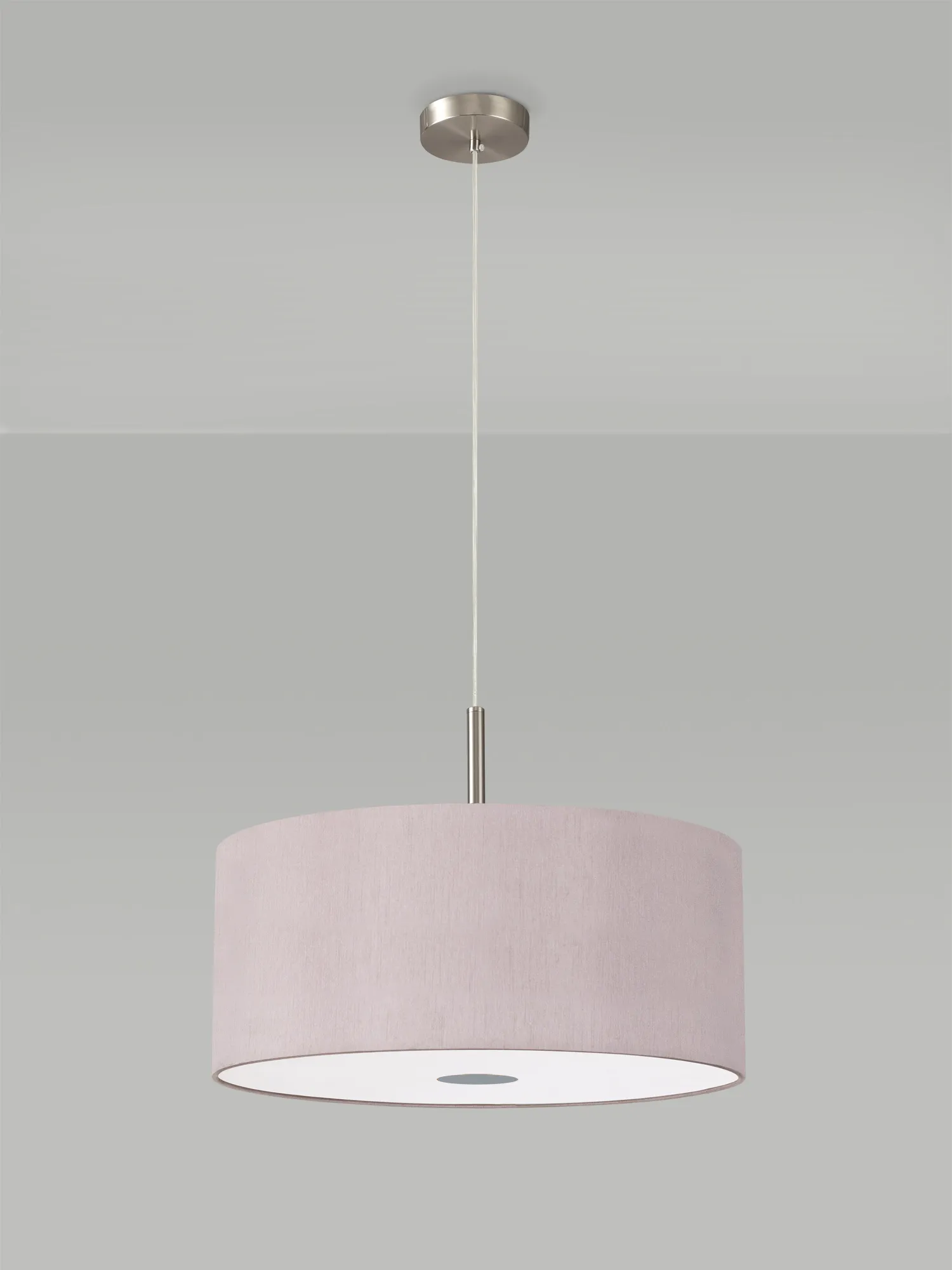 Baymont 50cm 3 Light Pendant Satin Nickel, Taupe/Halo Gold, Frosted Diffuser DK0449  Deco Baymont SN TA